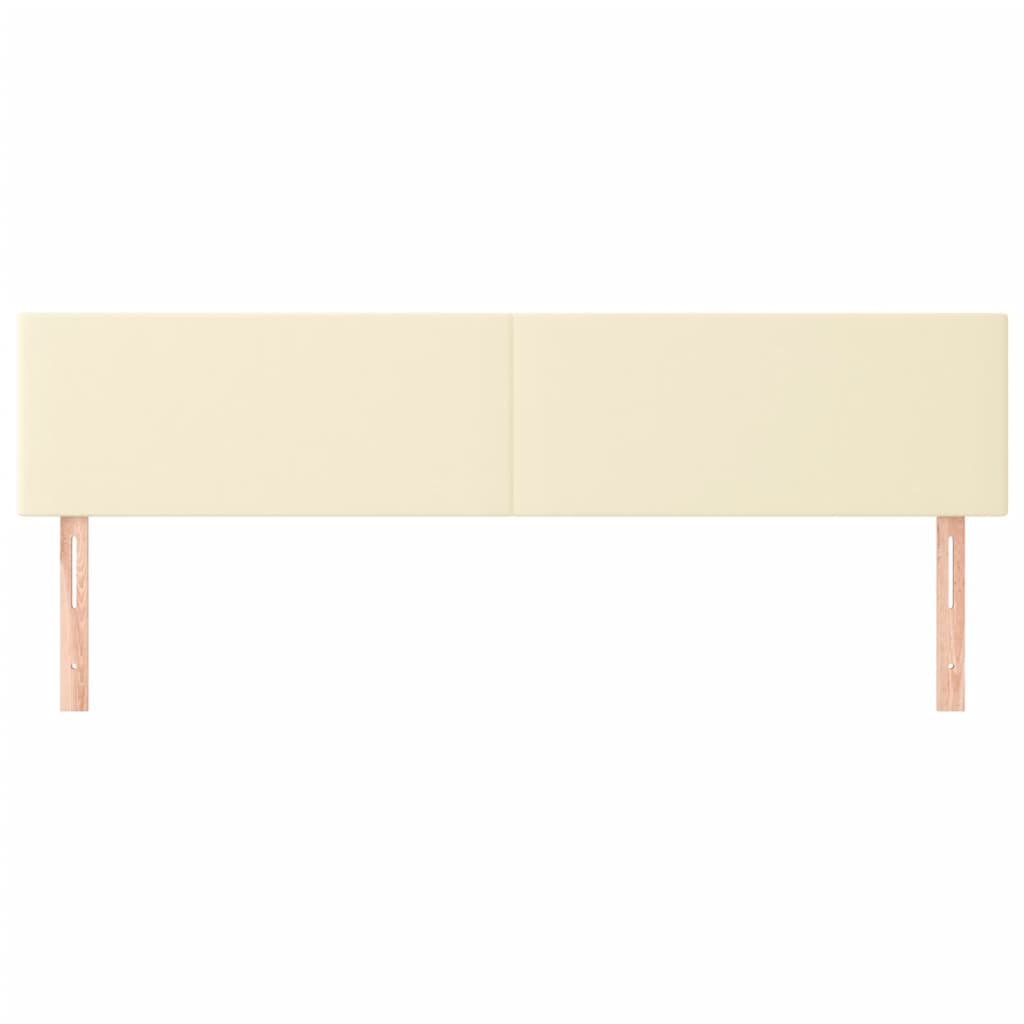 Têtes de lit 2 pcs Crème 100x5x78/88 cm Similicuir - XIOS