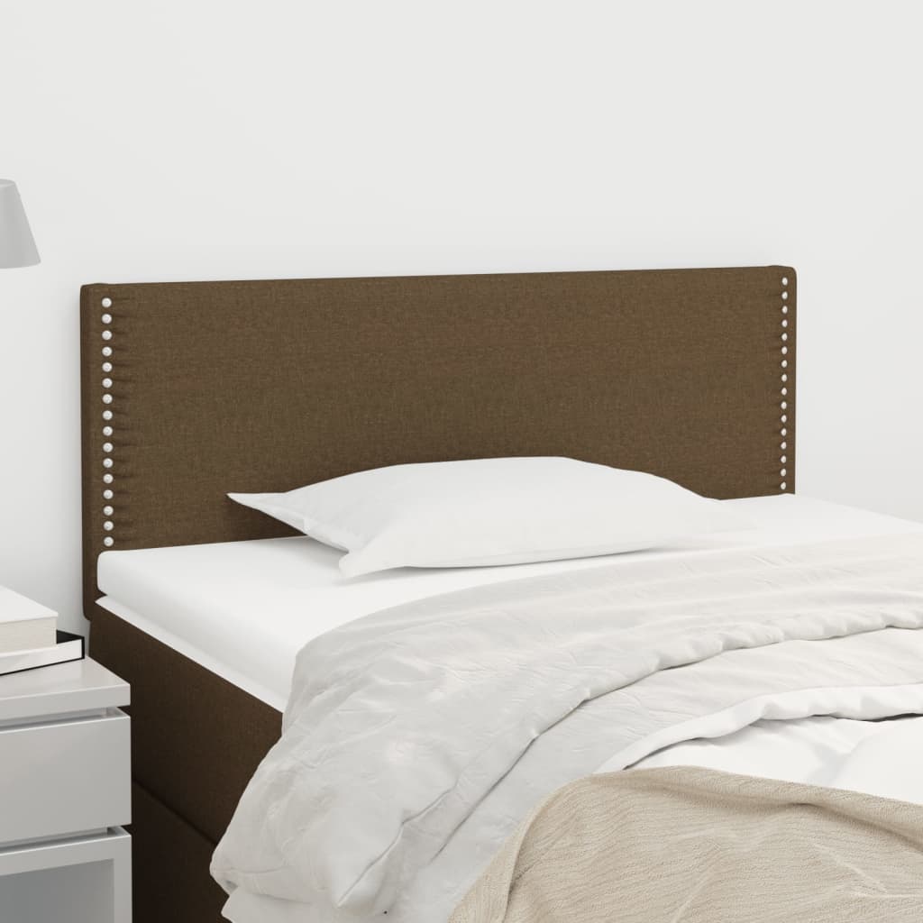 Tête de lit Marron Foncé 90x5x78/88 cm Tissu - XIOS