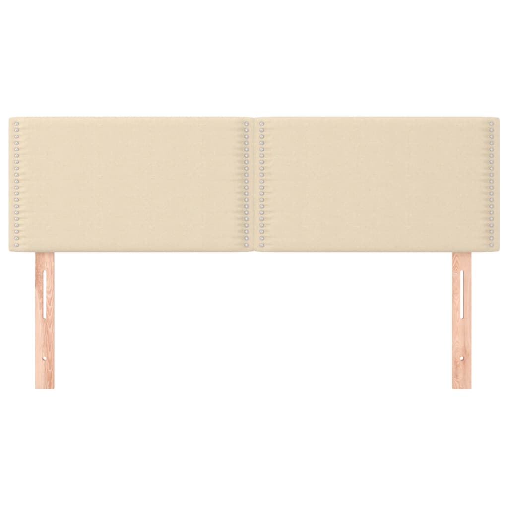 Têtes de lit 2 pcs Crème 72x5x78/88 cm Tissu - XIOS