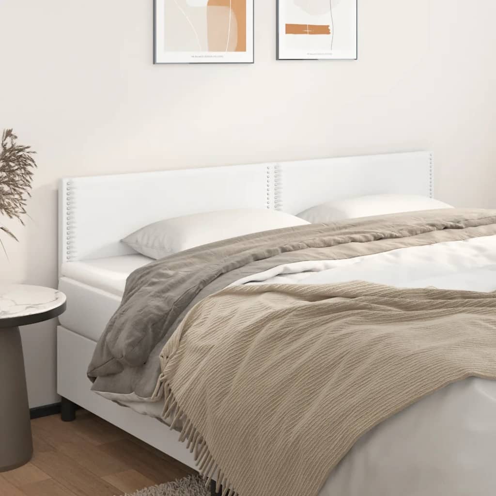 Têtes de lit 2 pcs Blanc 90x5x78/88 cm Similicuir - XIOS