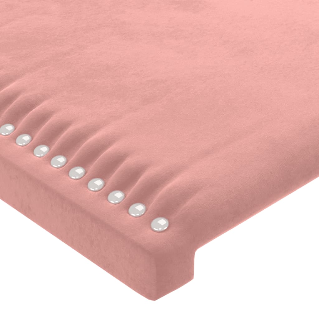 Têtes de lit Rose 180x5x78/88 cm Velours - XIOS