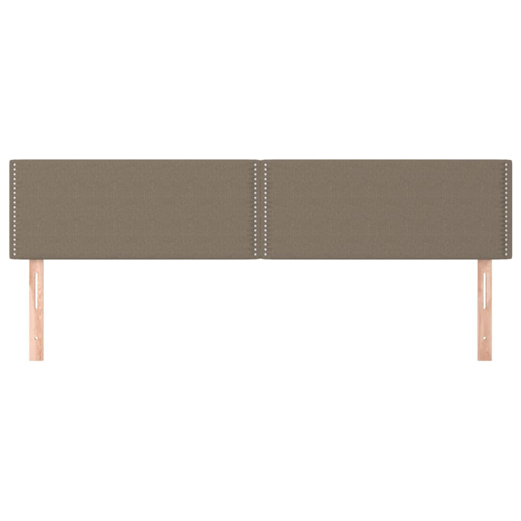 Têtes de lit Taupe 200x5x78/88 cm Tissu - XIOS