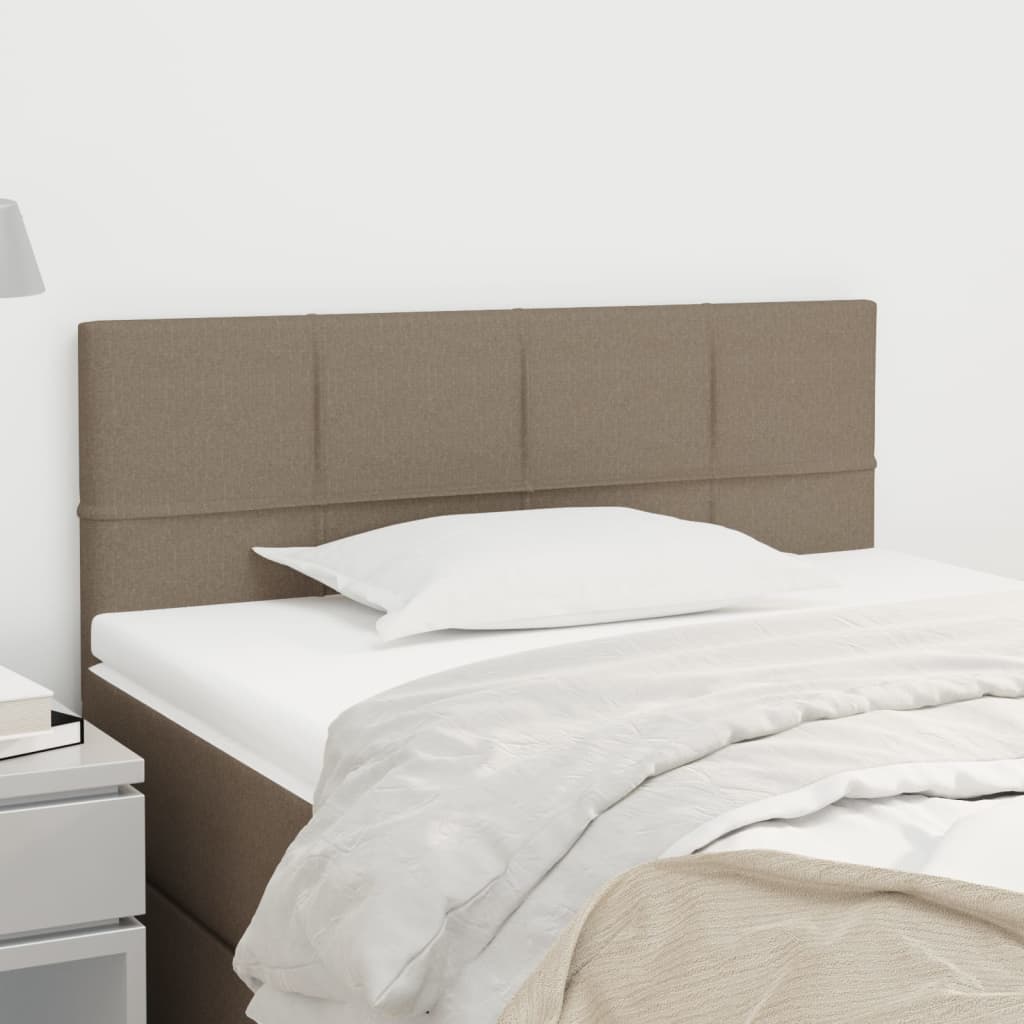 Tête de lit Taupe 100x5x78/88 cm Tissu - XIOS