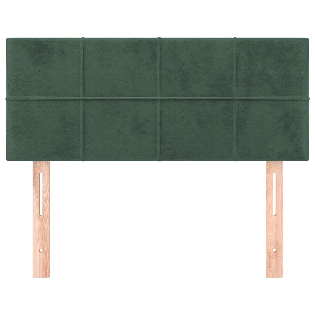 Tête de lit Vert foncé 100x5x78/88 cm Velours - XIOS