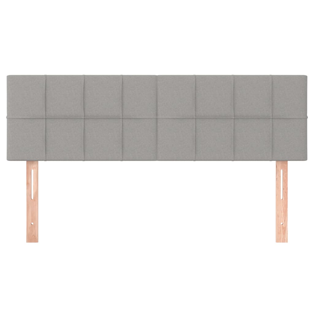 Têtes de lit Gris clair 144x5x78/88 cm Tissu - XIOS