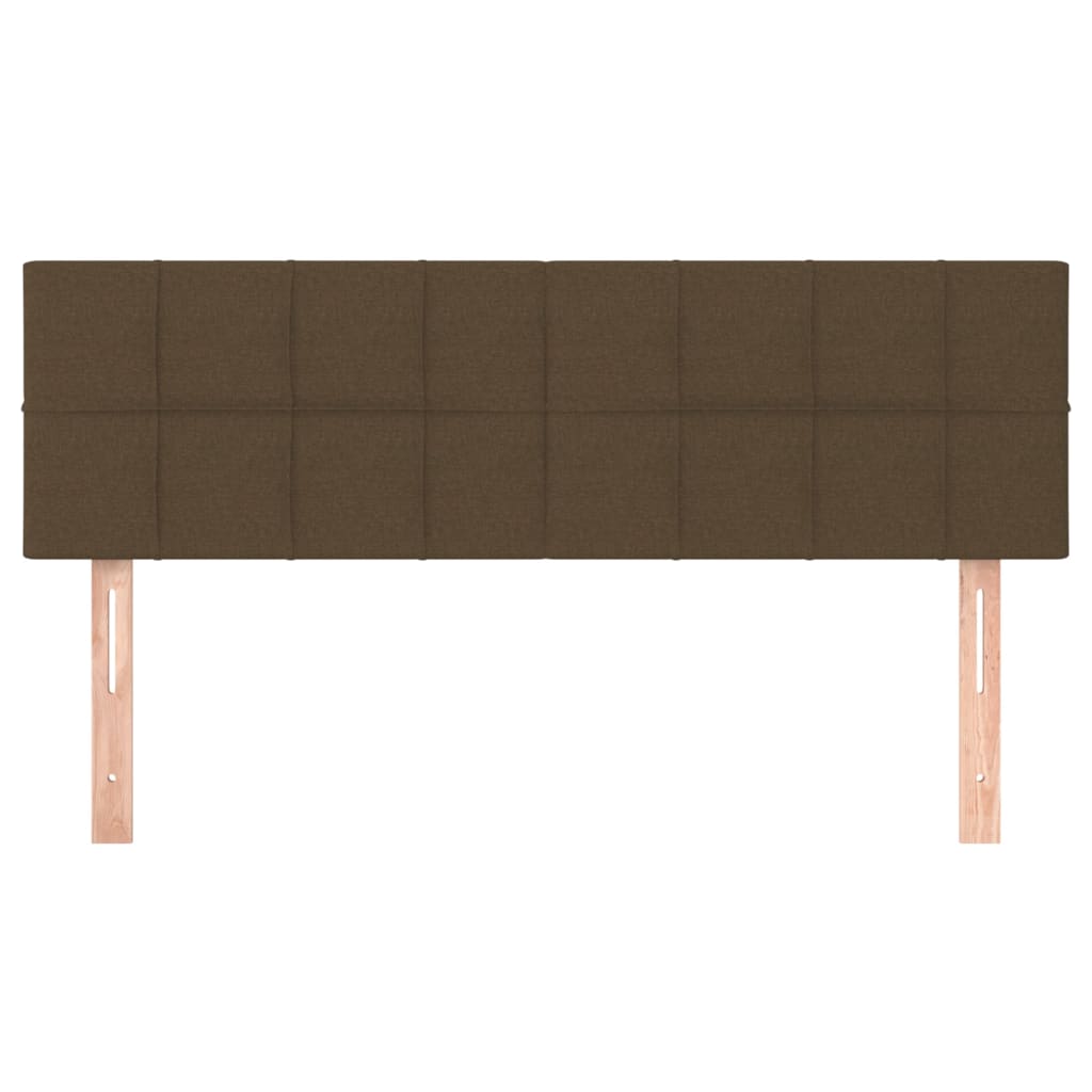 Têtes de lit 2 pcs Marron foncé 72x5x78/88 cm Tissu - XIOS
