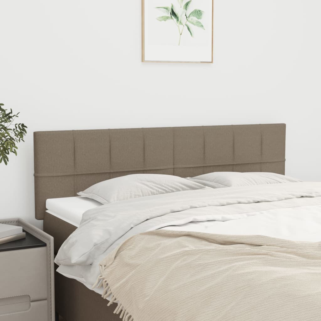 Têtes de lit Taupe 144x5x78/88 cm Tissu - XIOS
