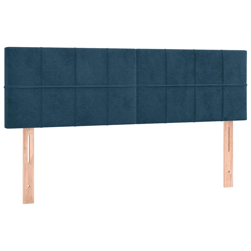 Têtes de lit Bleu foncé 144 x 5 x 78/88 cm Velours - XIOS
