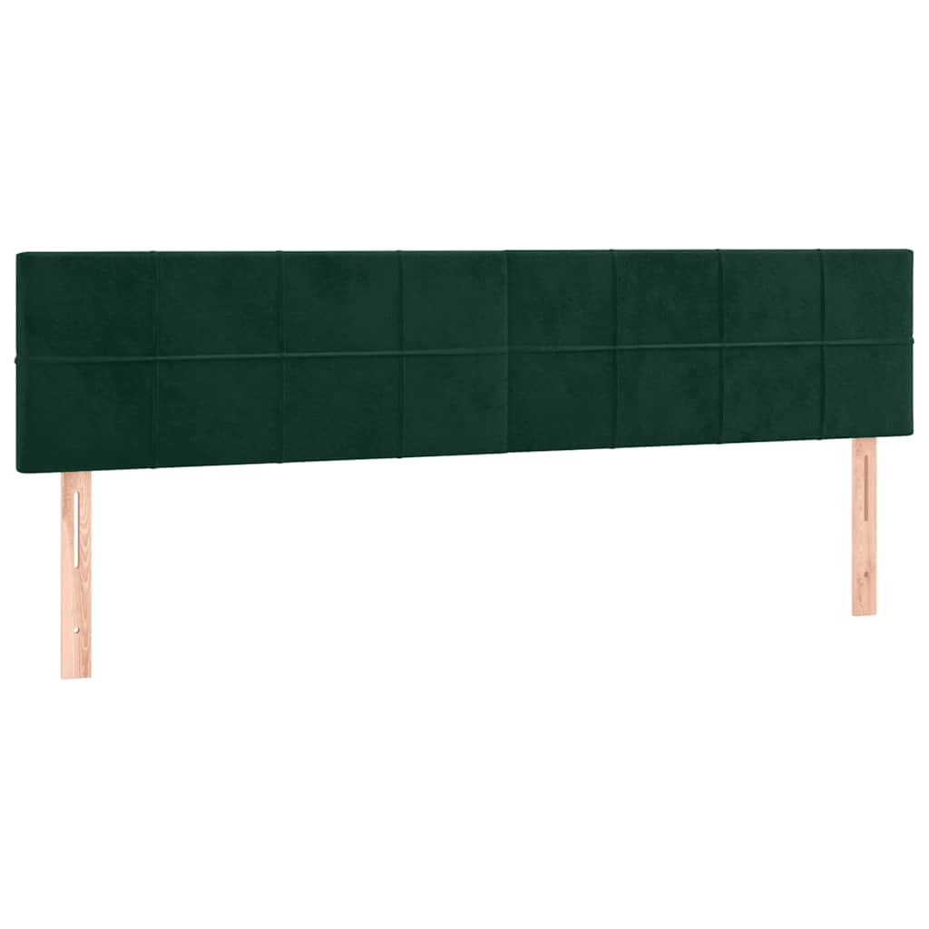 Têtes de lit Vert foncé 160x5x78/88 cm Velours - XIOS