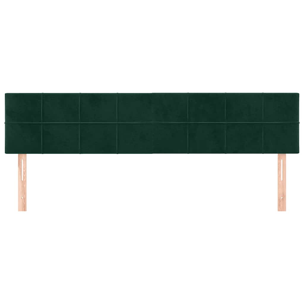 Têtes de lit Vert foncé 160x5x78/88 cm Velours - XIOS