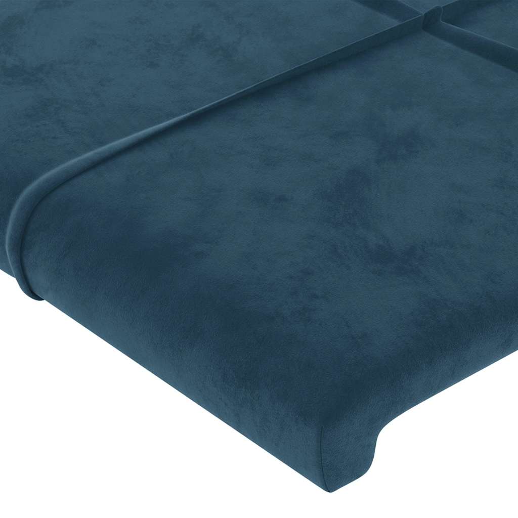 Têtes de lit Bleu foncé 160 x 5 x 78/88 cm Velours - XIOS