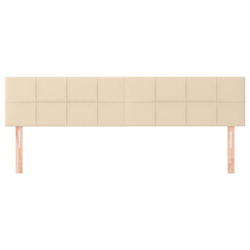 Têtes de lit Crème 180x5x78/88 cm Tissu - XIOS