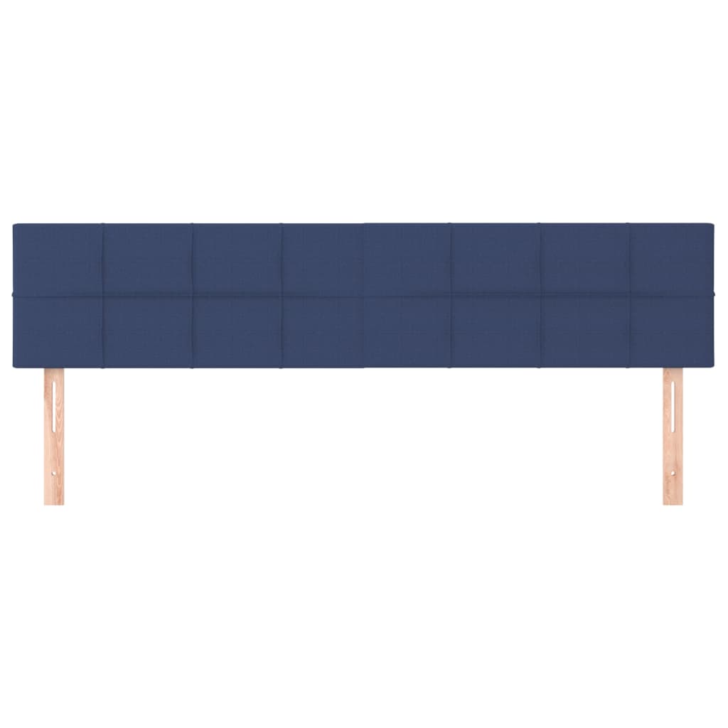 Têtes de lit 2 pcs Bleu 90x5x78/88 cm Tissu - XIOS