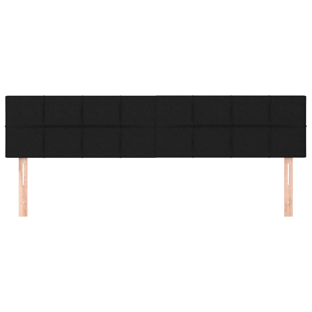 Têtes de lit Noir 200x5x78/88 cm Tissu - XIOS