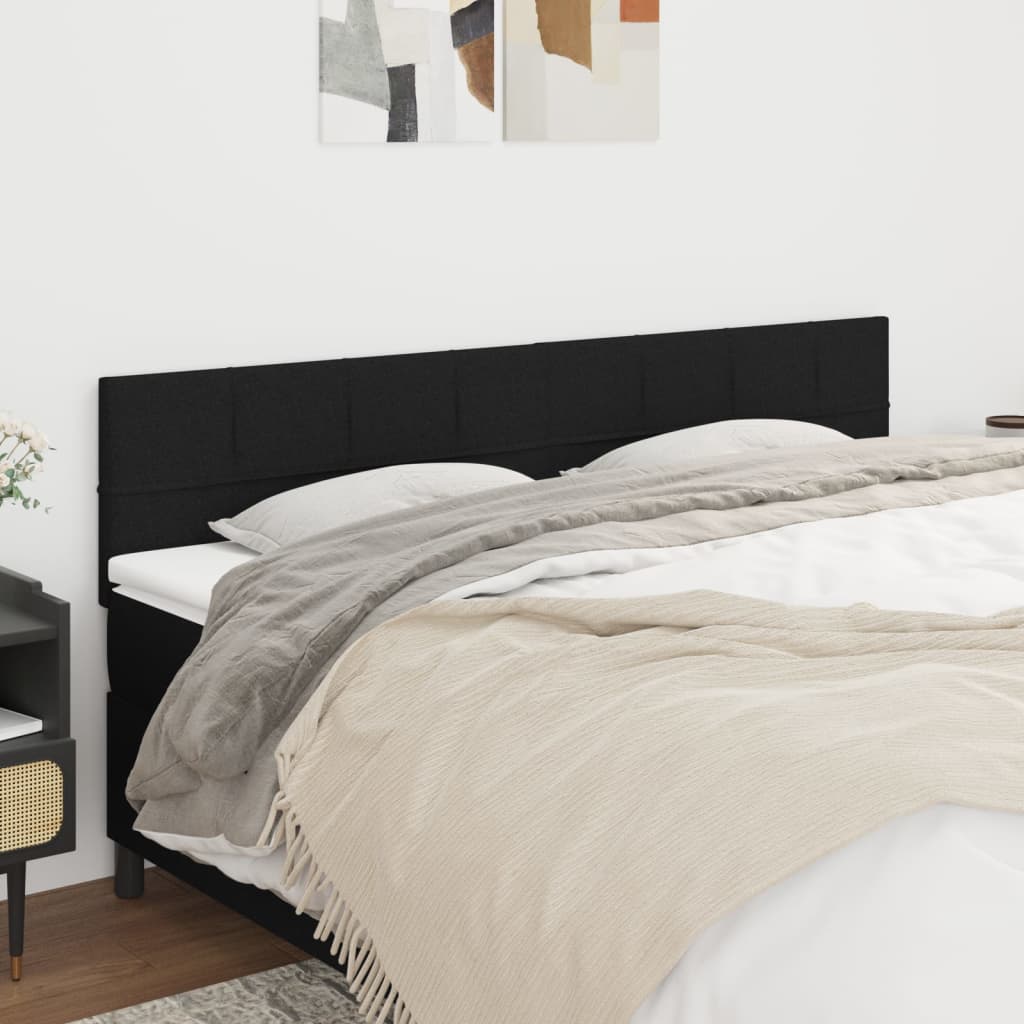 Têtes de lit Noir 200x5x78/88 cm Tissu - XIOS