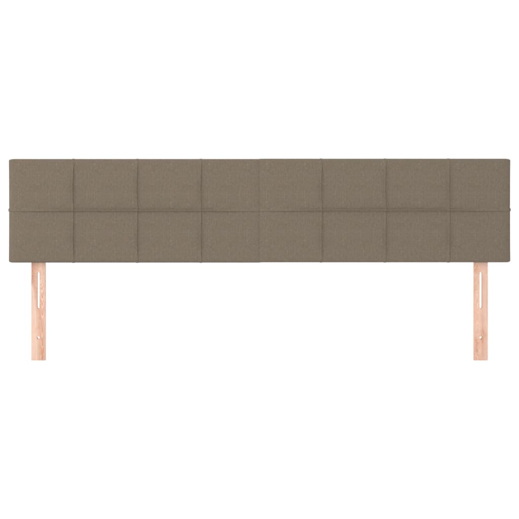 Têtes de lit 2 pcs Taupe 100x5x78/88 cm Tissu - XIOS
