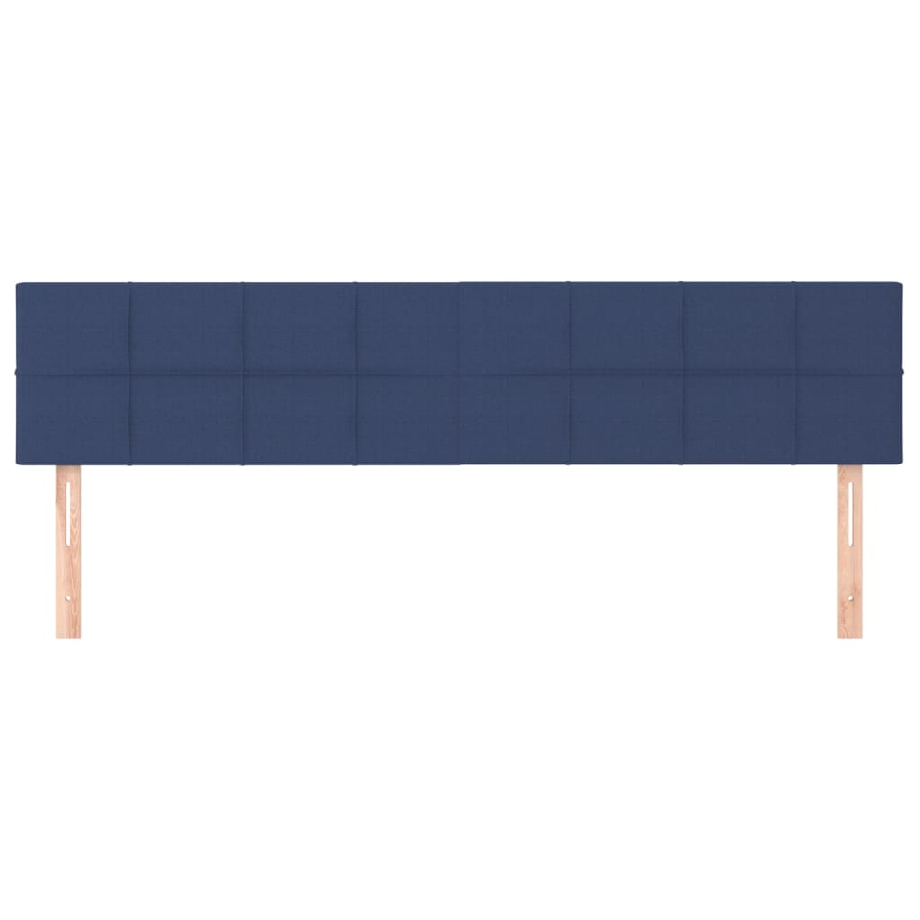 Têtes de lit 2 pcs Bleu 100x5x78/88 cm Tissu - XIOS