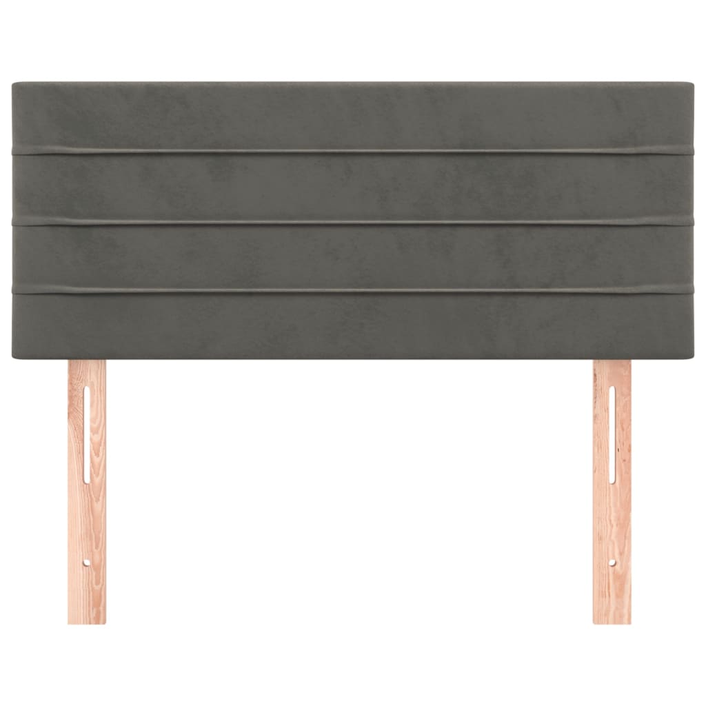 Tête de lit Gris foncé 80x5x78/88 cm Velours - XIOS