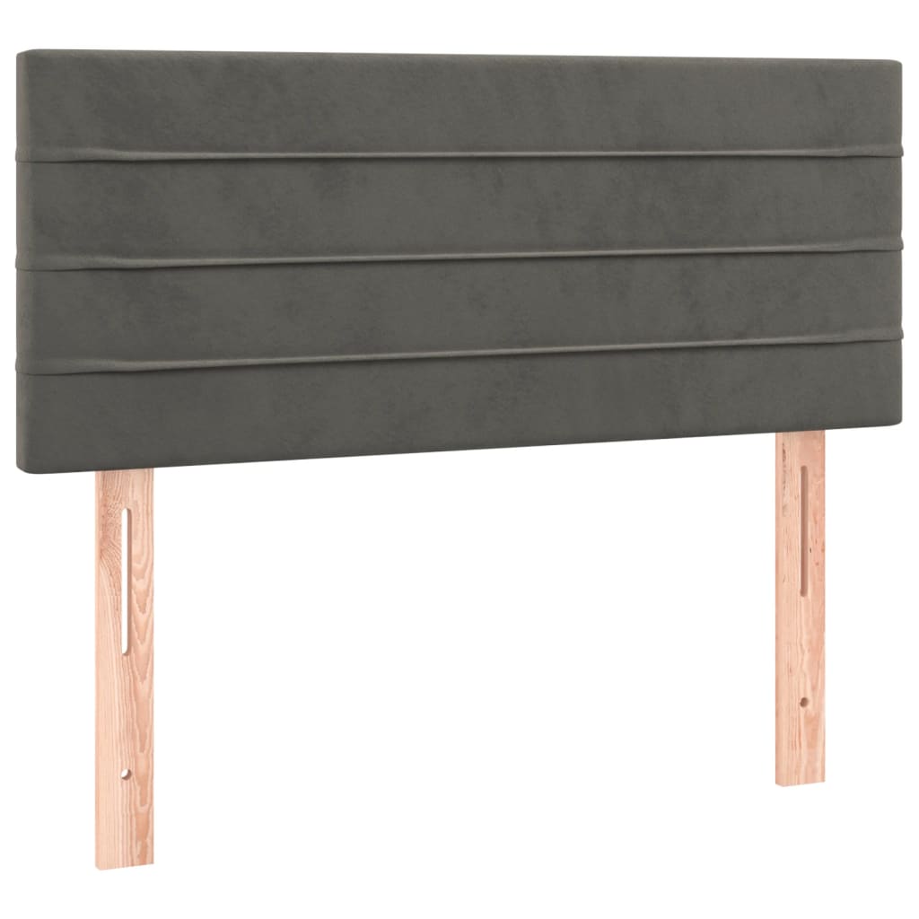 Tête de lit Gris foncé 90x5x78/88 cm Velours - XIOS