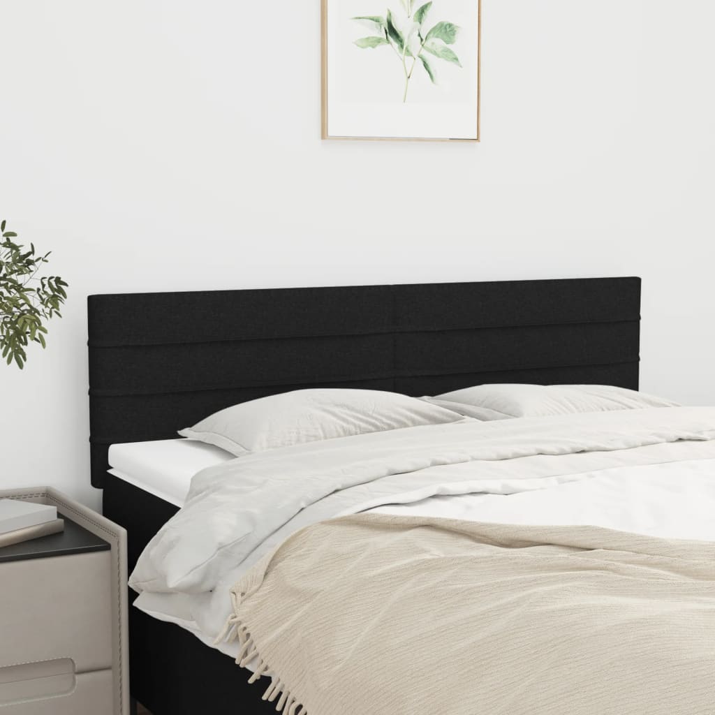 Têtes de lit Noir 144 x 5 x 78/88 cm Tissu - XIOS