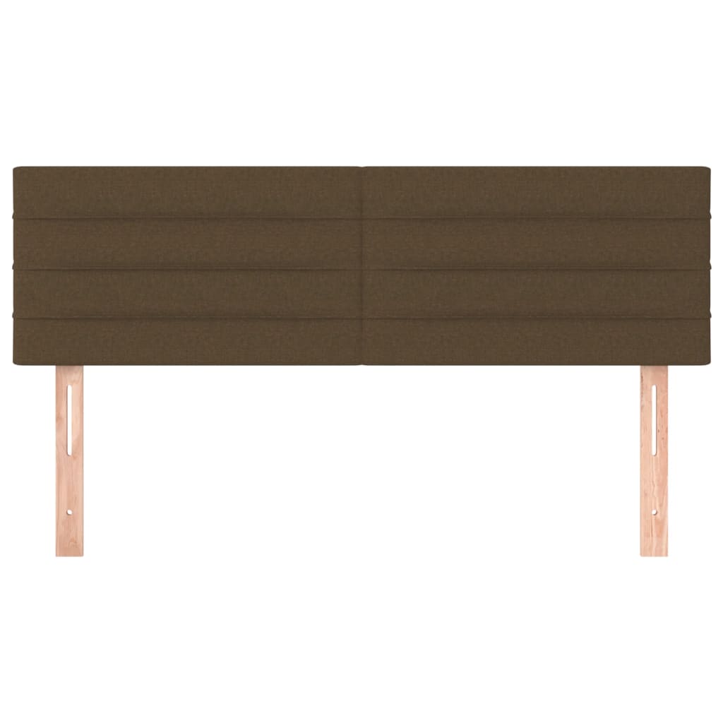Têtes de lit Marron foncé 144 x 5 x 78/88 cm Tissu - XIOS