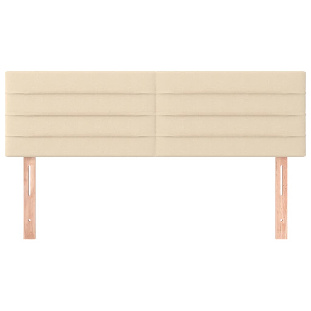 Têtes de lit 2 pcs Crème 72x5x78/88 cm Tissu - XIOS