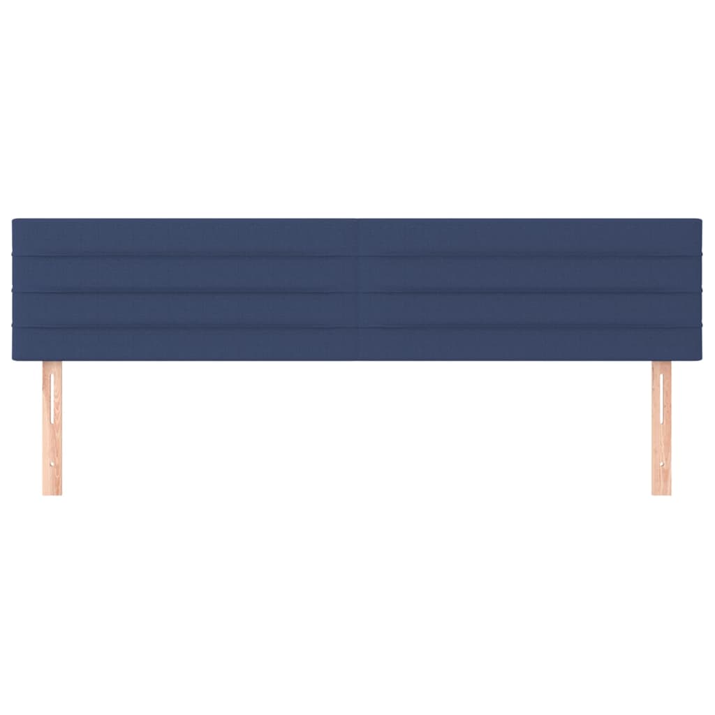 Têtes de lit 2 pcs Bleu 80x5x78/88 cm Tissu - XIOS