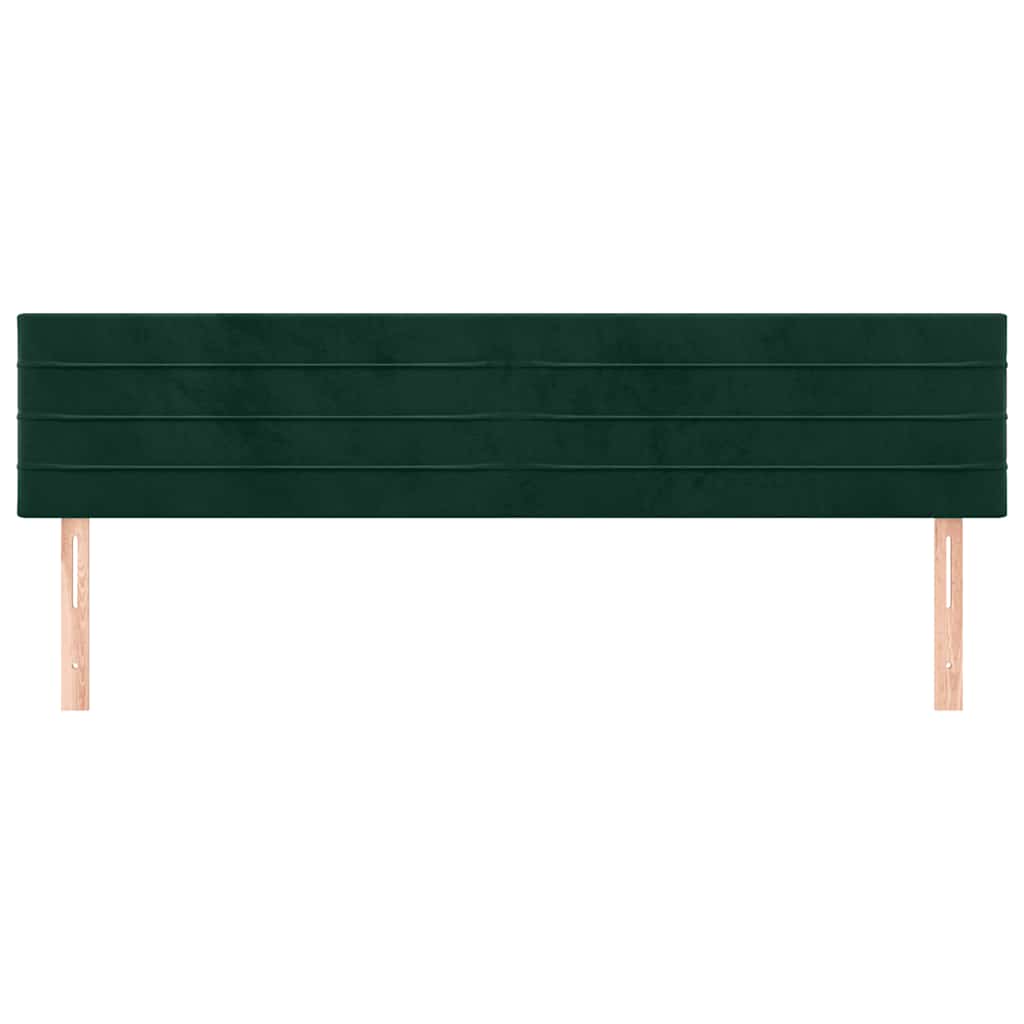 Têtes de lit Vert foncé 180x5x78/88 cm Velours - XIOS
