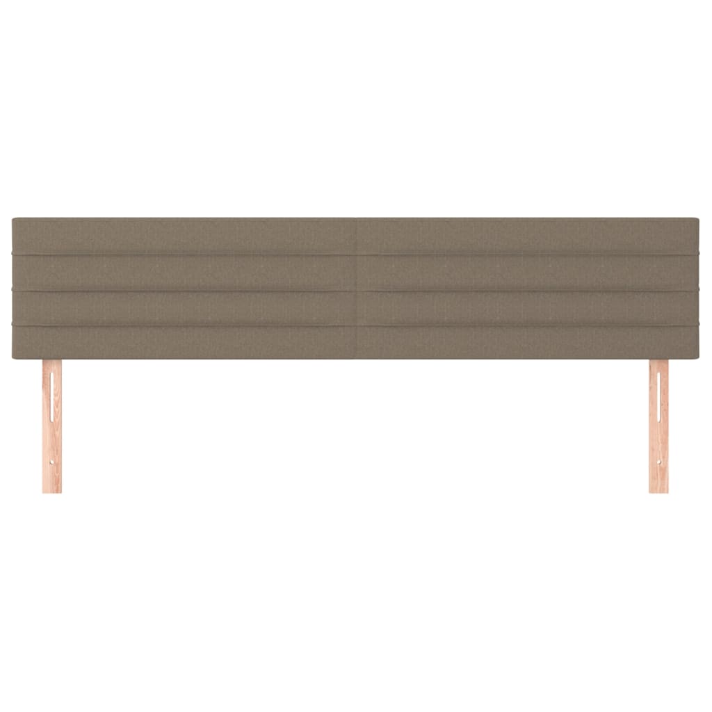 Têtes de lit Taupe 200x5x78/88 cm Tissu - XIOS