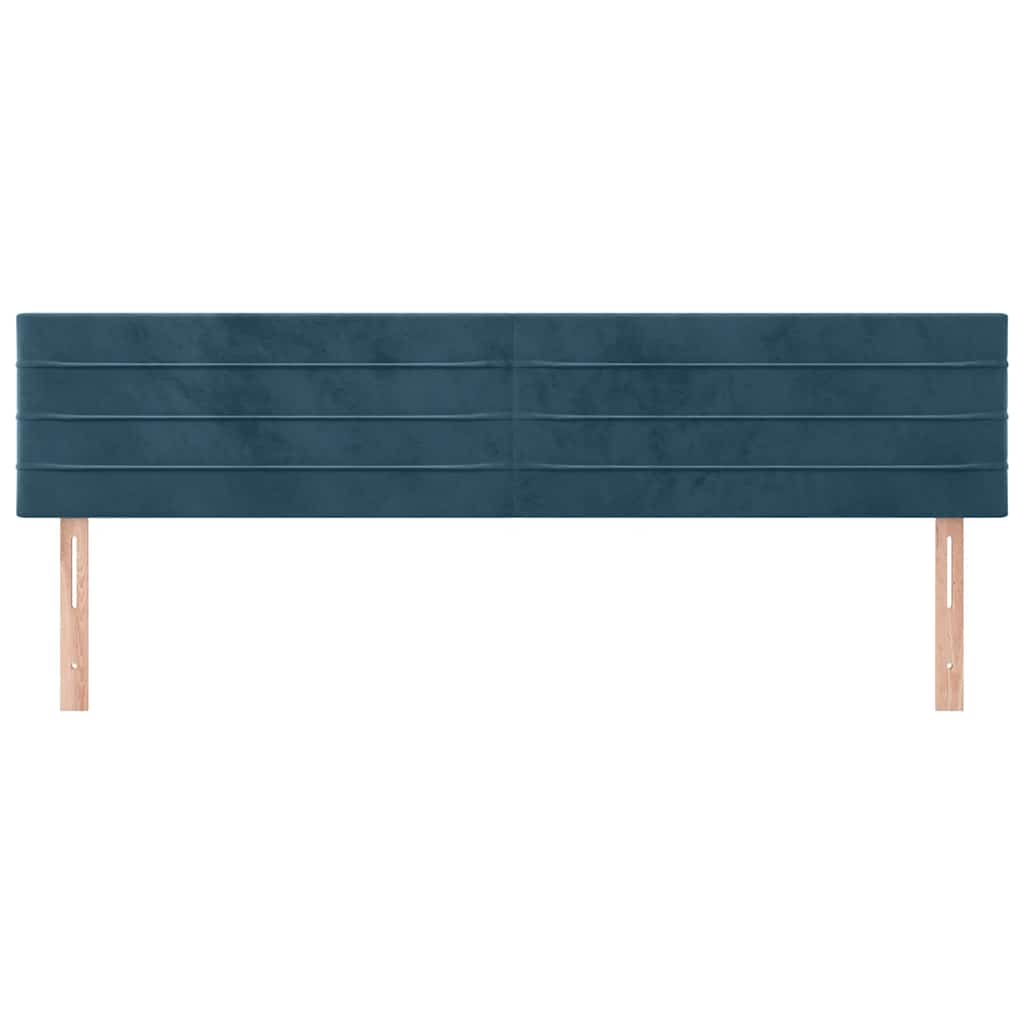 Têtes de lit Bleu foncé 200 x 5 x 78/88 cm Velours - XIOS