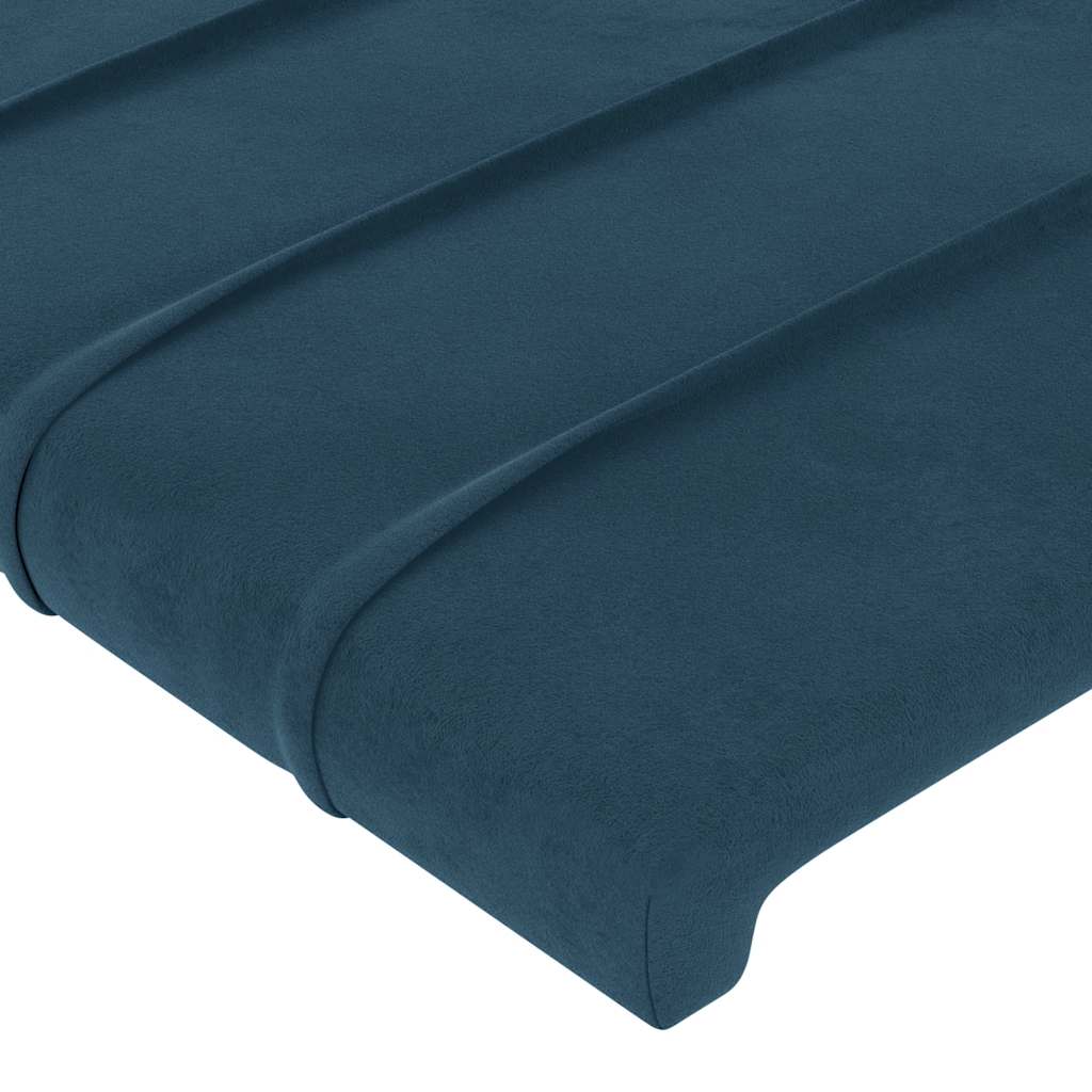 Têtes de lit Bleu foncé 200 x 5 x 78/88 cm Velours - XIOS