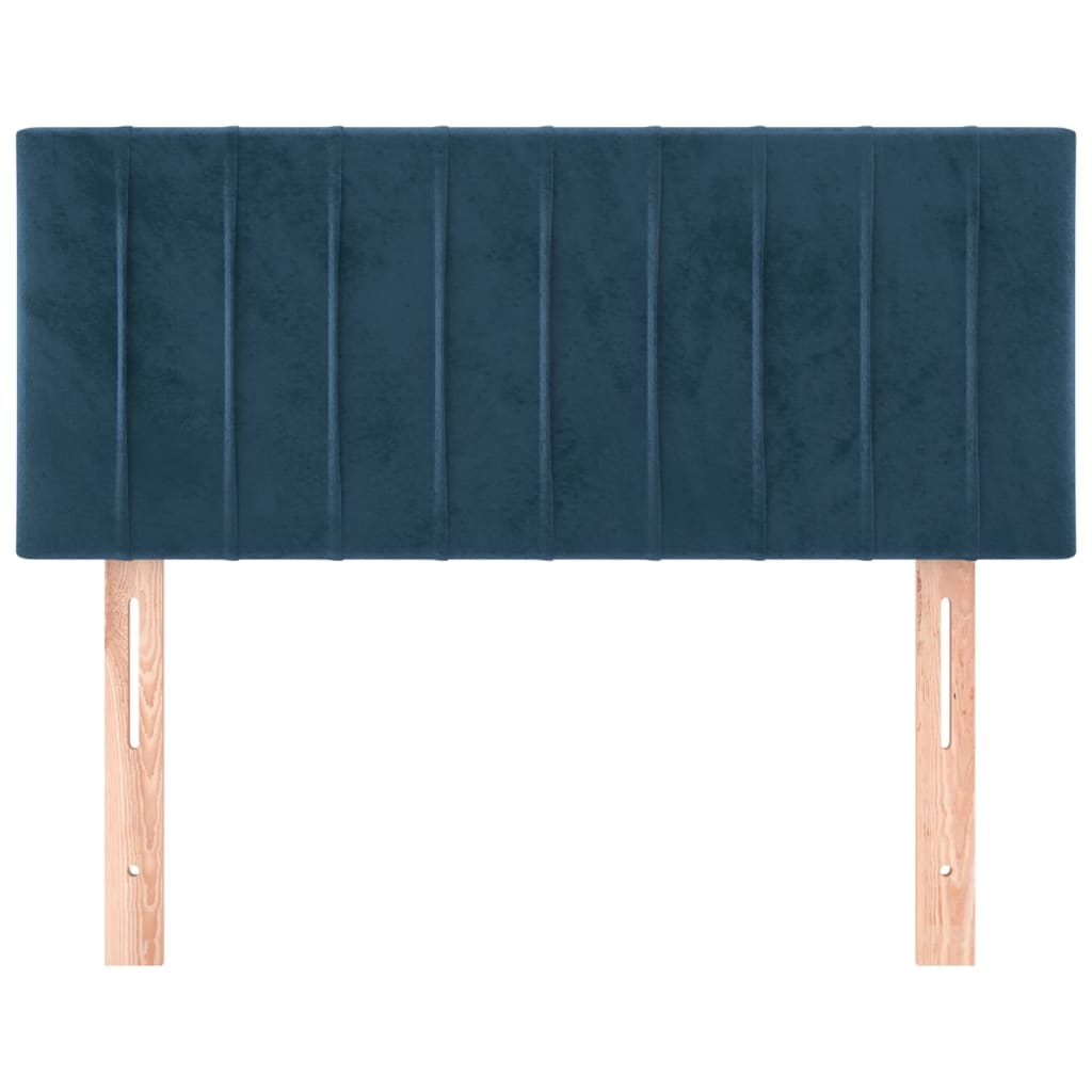 Tête de lit Bleu foncé 90x5x78/88 cm Velours - XIOS