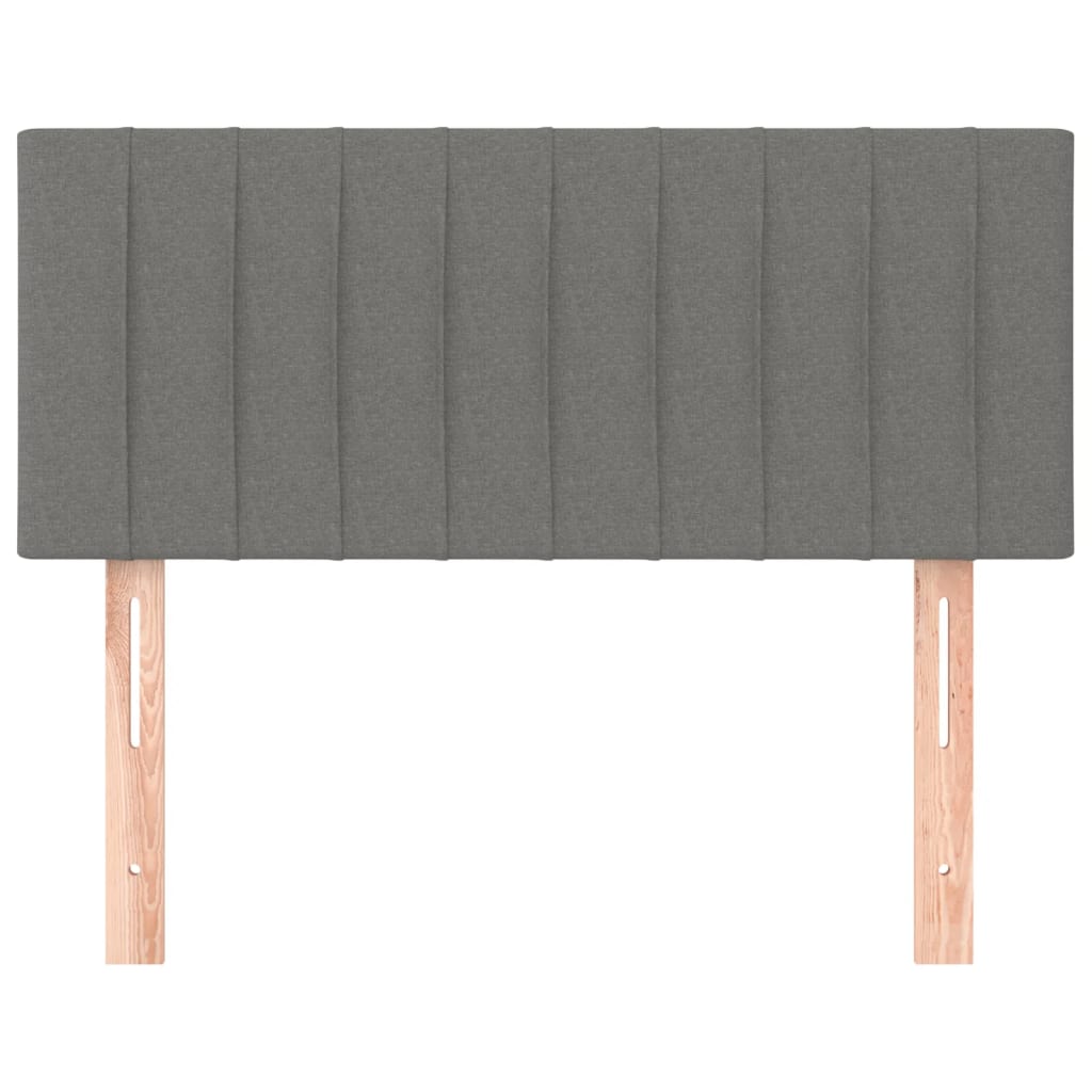 Tête de lit Gris foncé 100x5x78/88 cm Tissu - XIOS