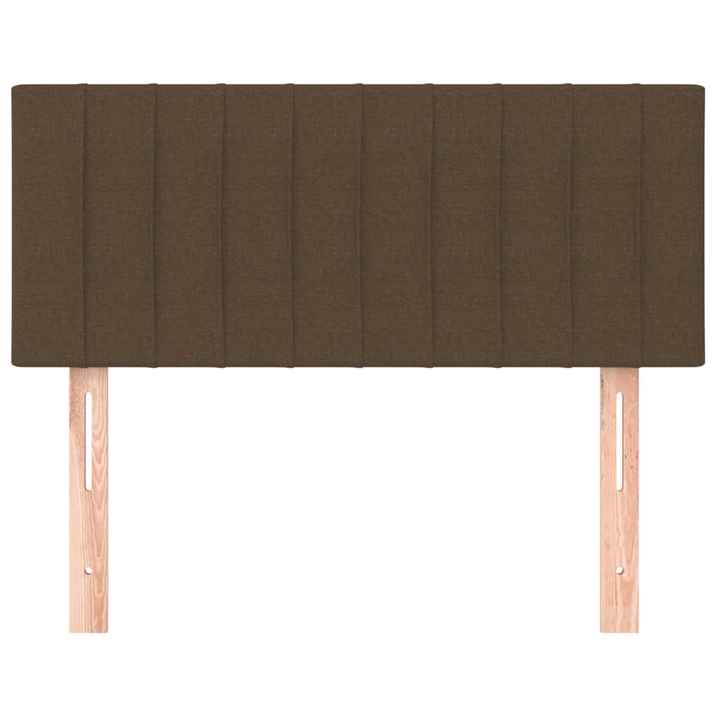 Tête de lit Marron Foncé 100x5x78/88 cm Tissu - XIOS