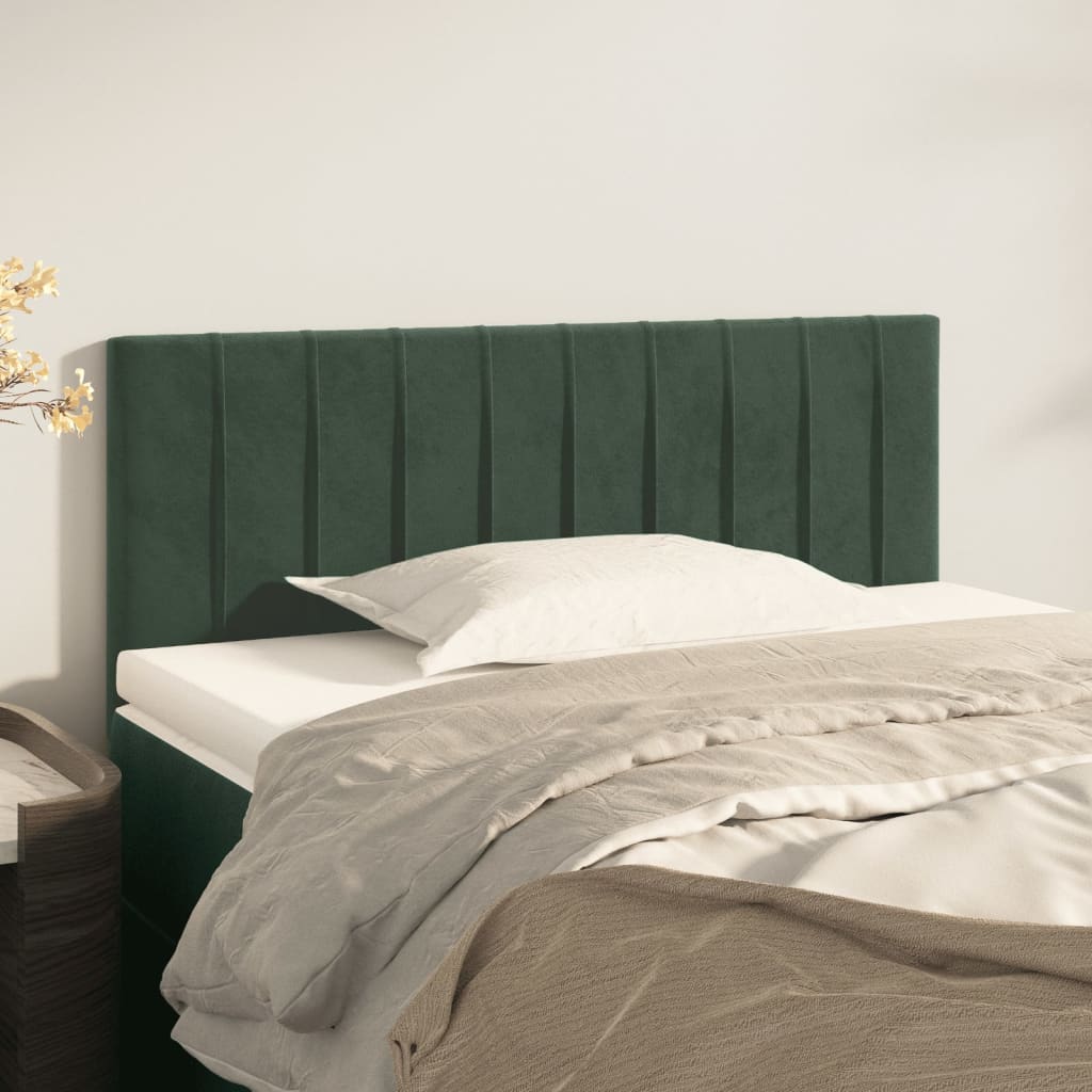 Tête de lit Vert foncé 100x5x78/88 cm Velours - XIOS