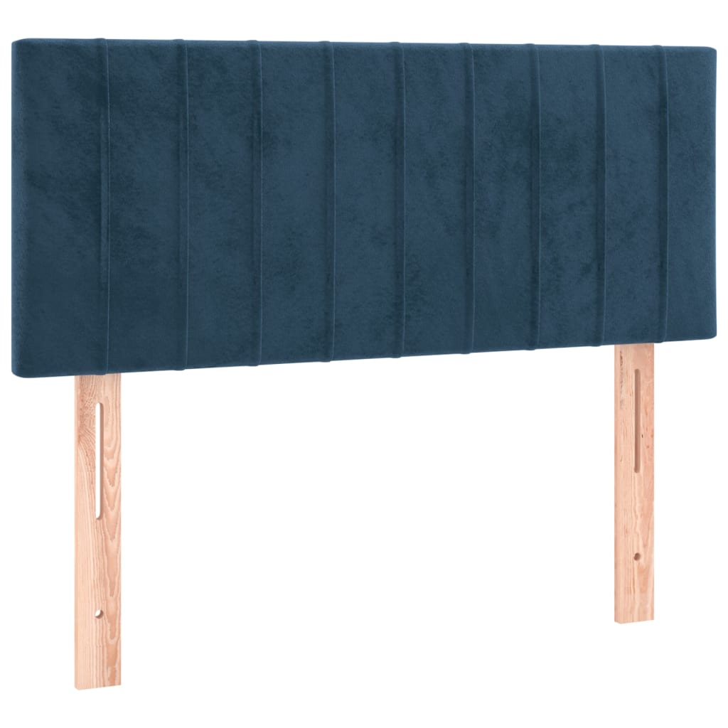 Tête de lit Bleu foncé 100x5x78/88 cm Velours - XIOS