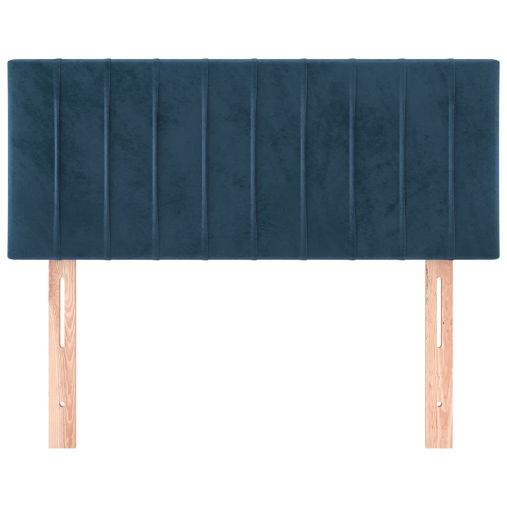 Tête de lit Bleu foncé 100x5x78/88 cm Velours - XIOS