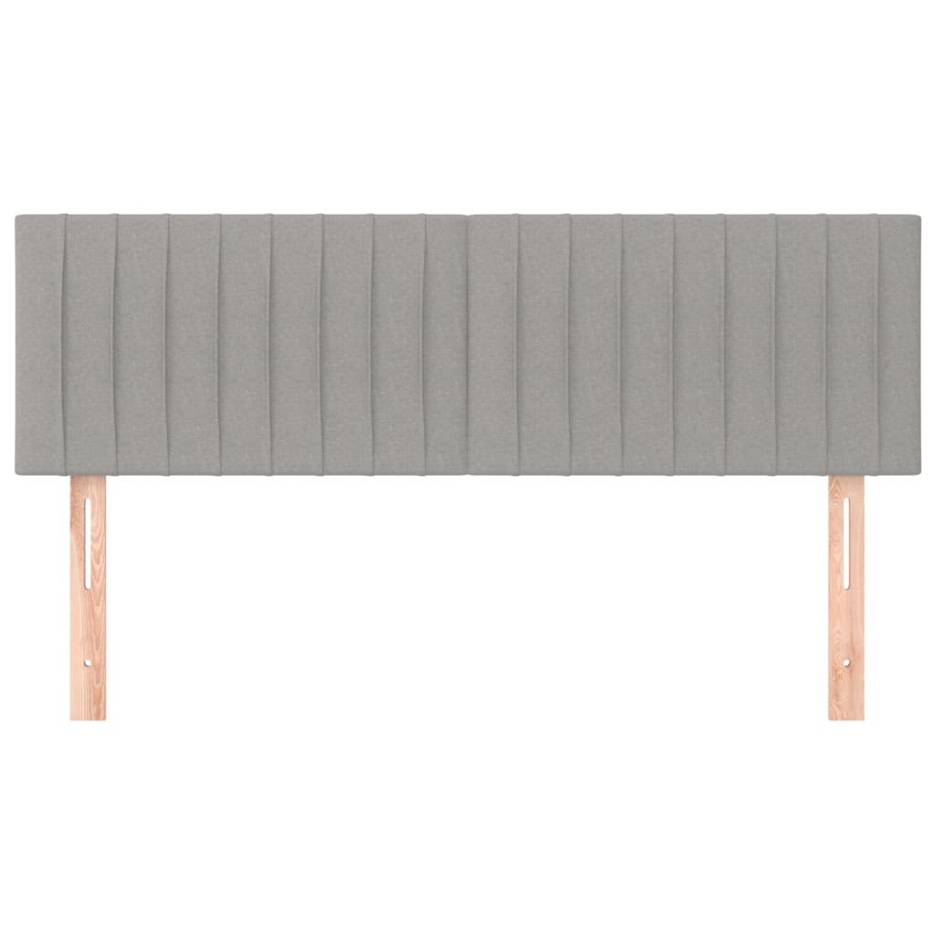 Têtes de lit Gris clair 144x5x78/88 cm Tissu - XIOS