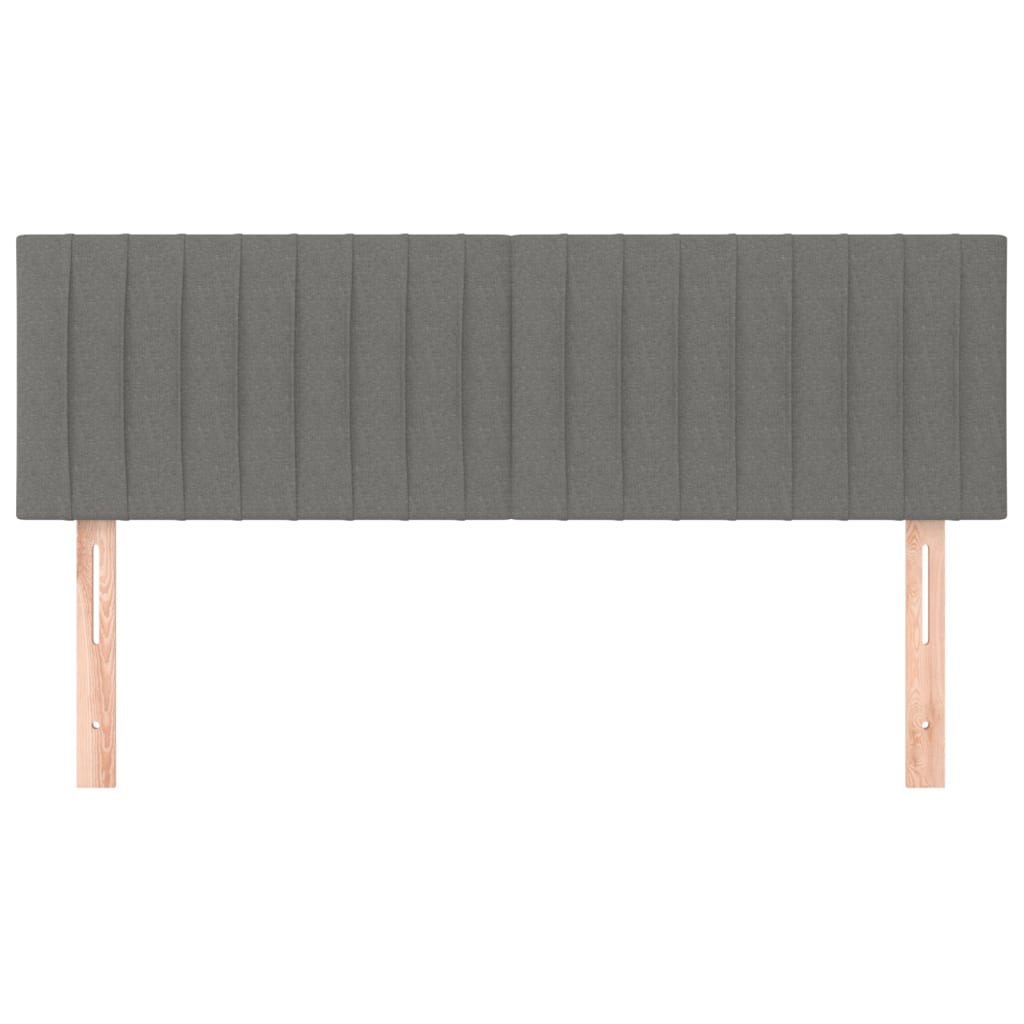 Têtes de lit Gris foncé 144x5x78/88 cm Tissu - XIOS