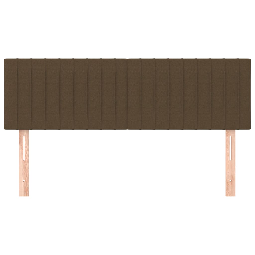 Têtes de lit Marron foncé 144 x 5 x 78/88 cm Tissu - XIOS
