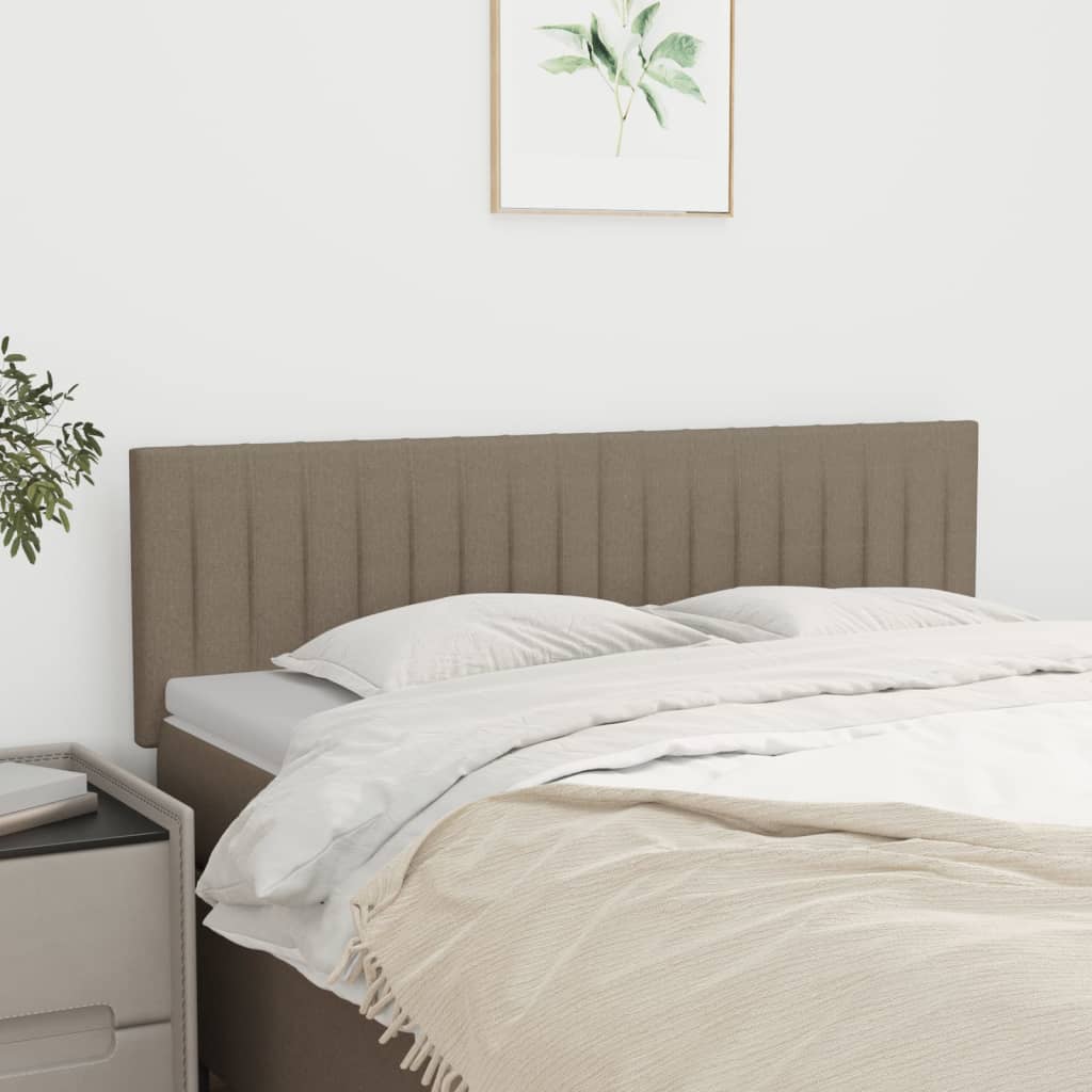 Têtes de lit Taupe 144x5x78/88 cm Tissu - XIOS