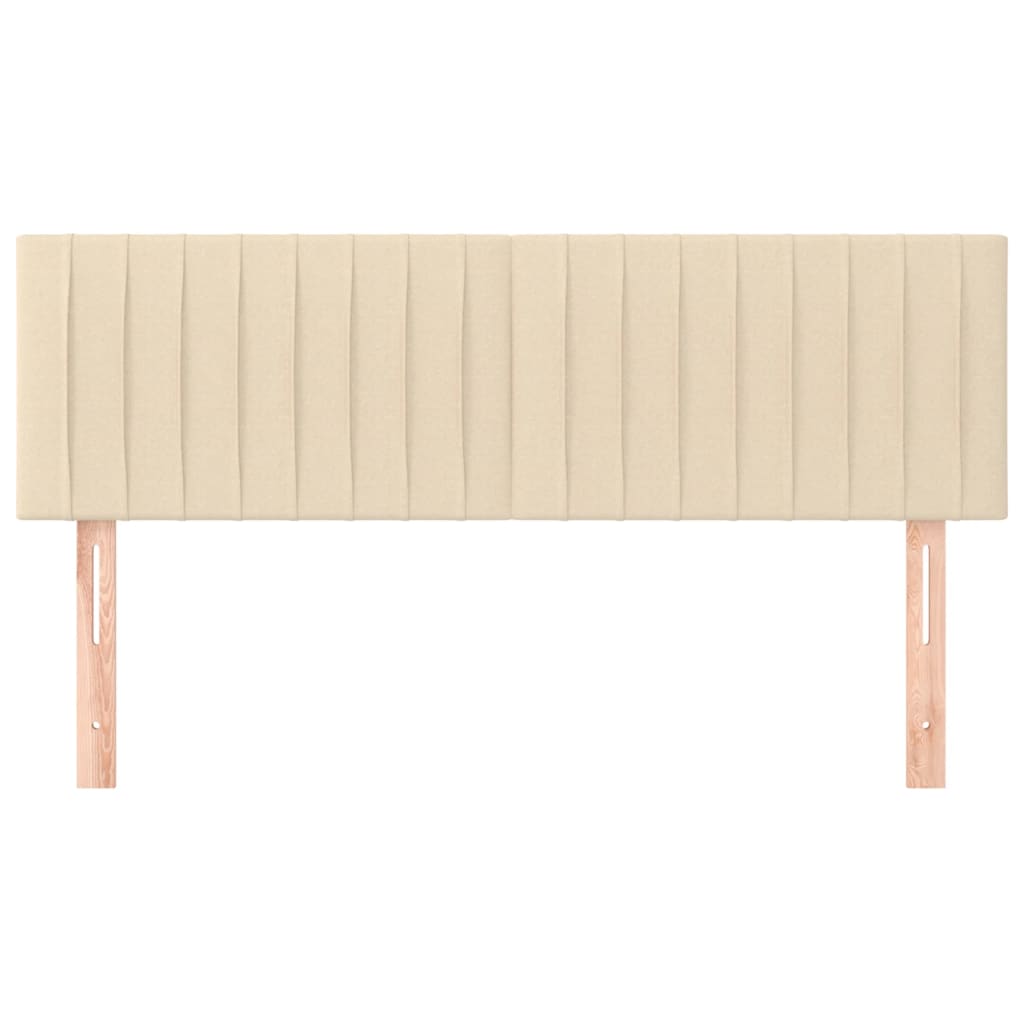 Têtes de lit 2 pcs Crème 72x5x78/88 cm Tissu - XIOS