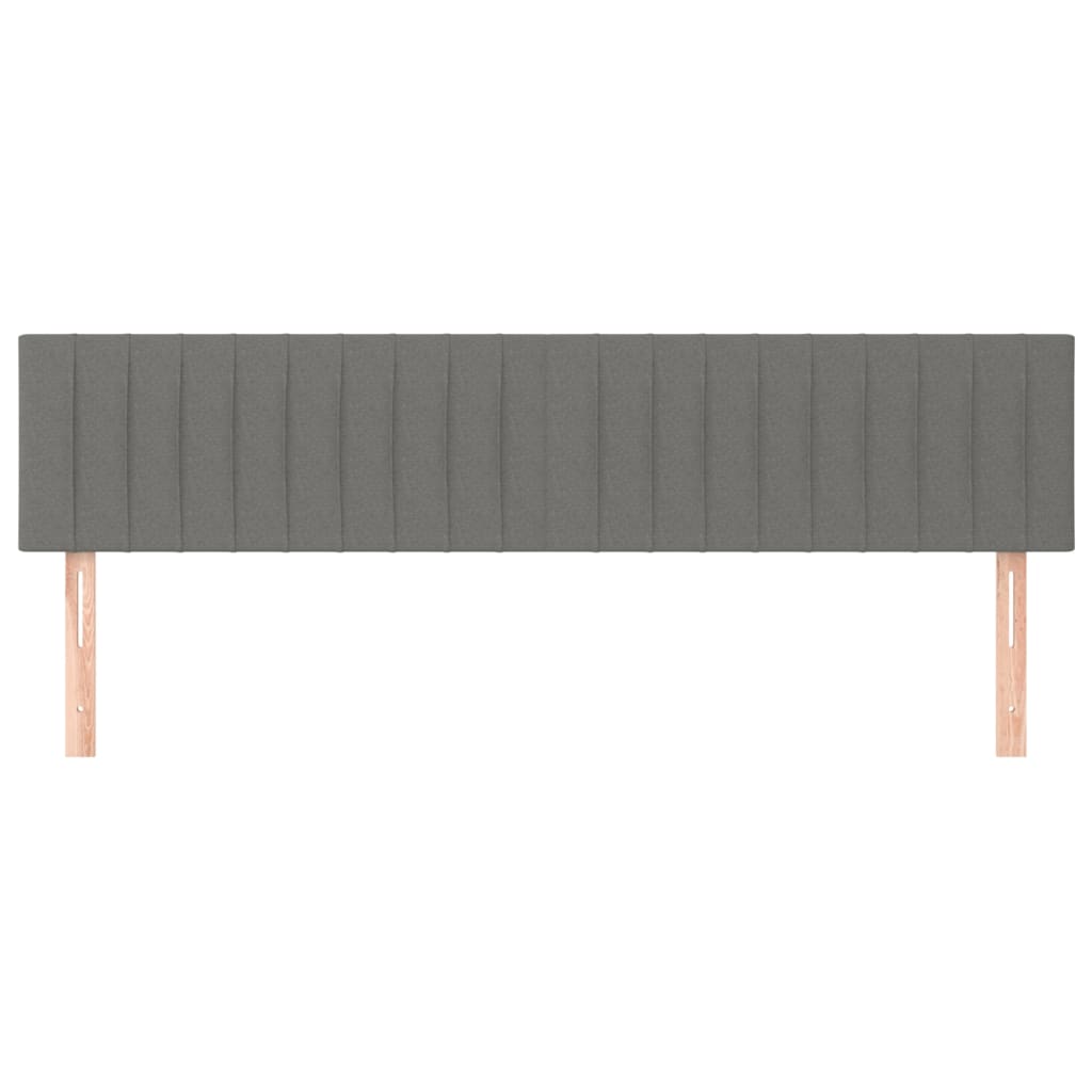 Têtes de lit Gris foncé 160x5x78/88 cm Tissu - XIOS