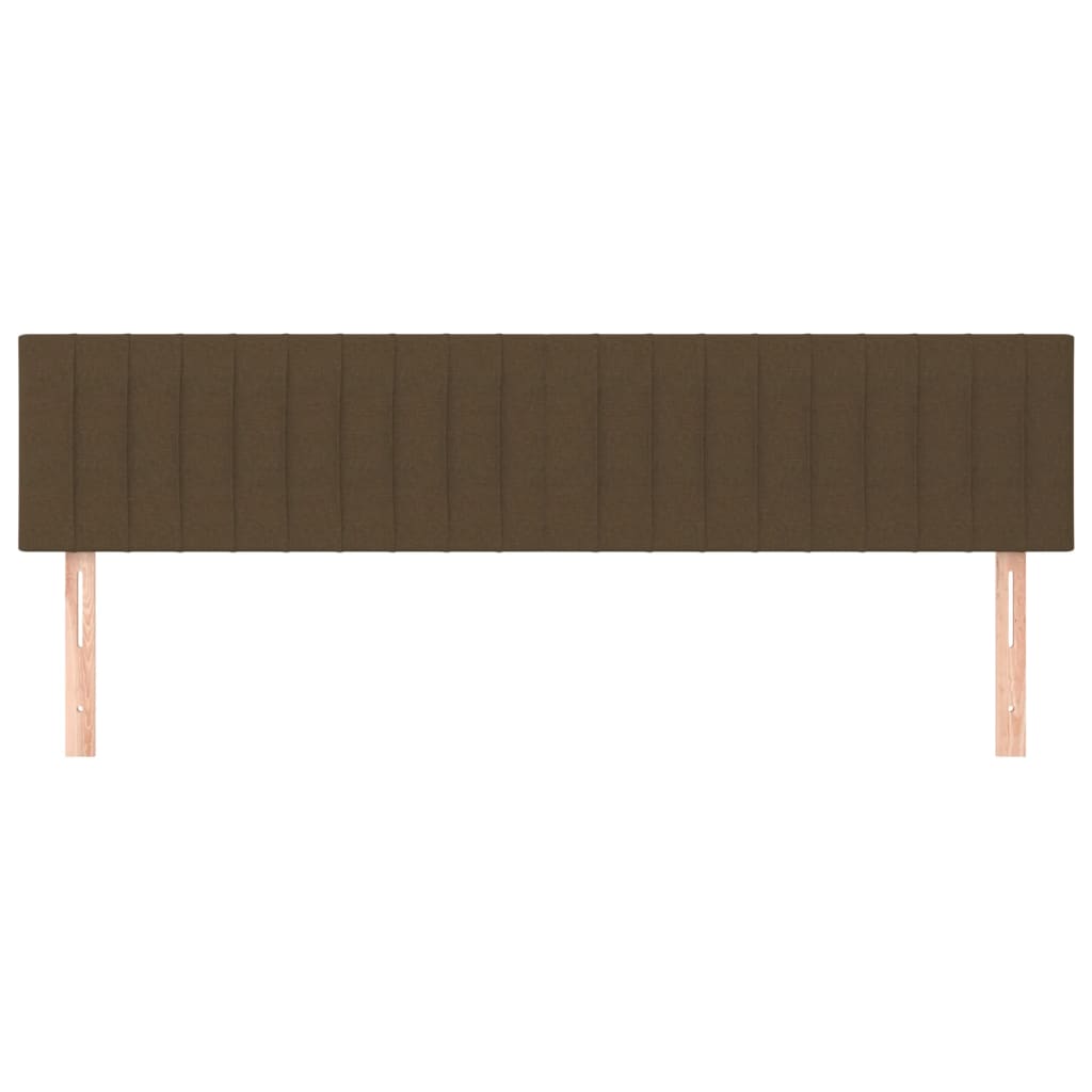 Têtes de lit Marron foncé 160 x 5 x 78/88 cm Tissu - XIOS