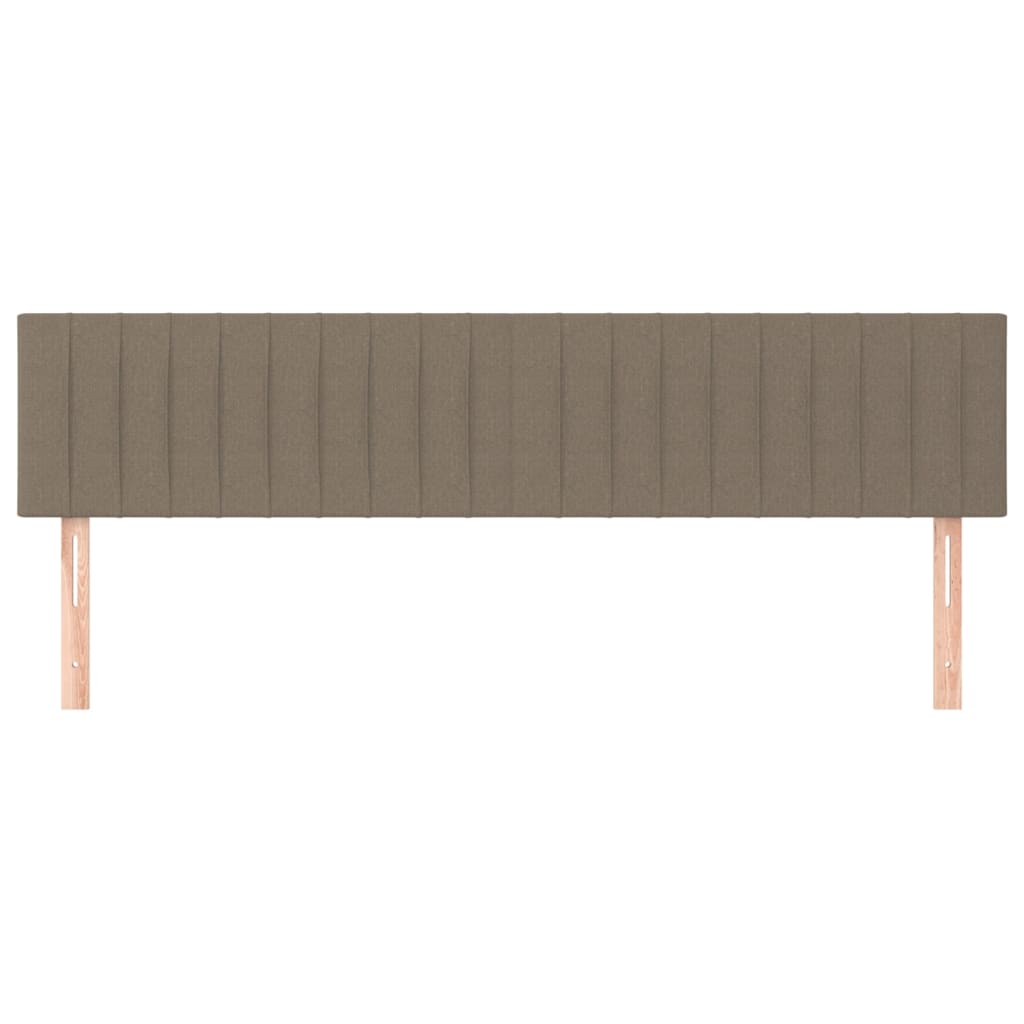 Têtes de lit 2 pcs Taupe 80x5x78/88 cm Tissu - XIOS
