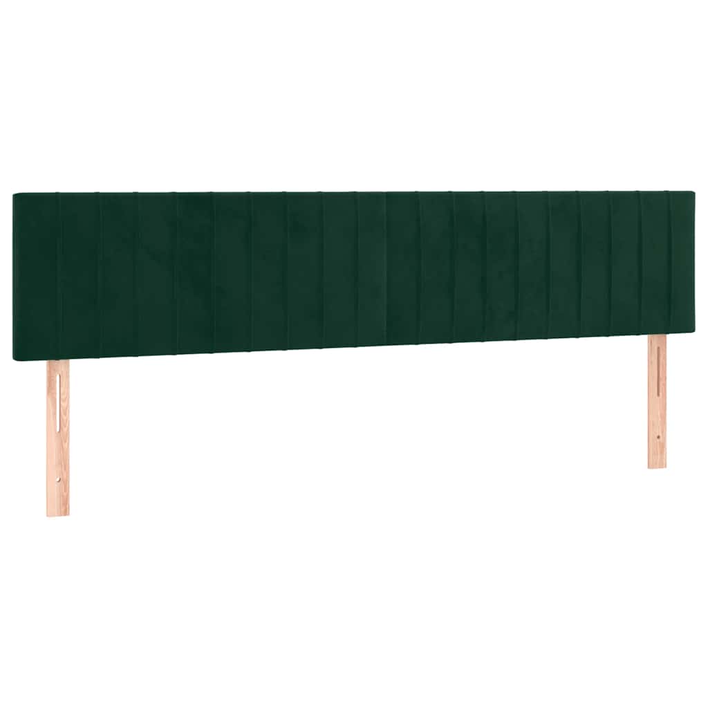 Têtes de lit Vert foncé 160x5x78/88 cm Velours - XIOS