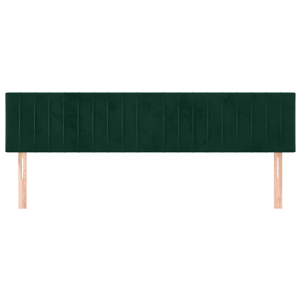 Têtes de lit Vert foncé 160x5x78/88 cm Velours - XIOS