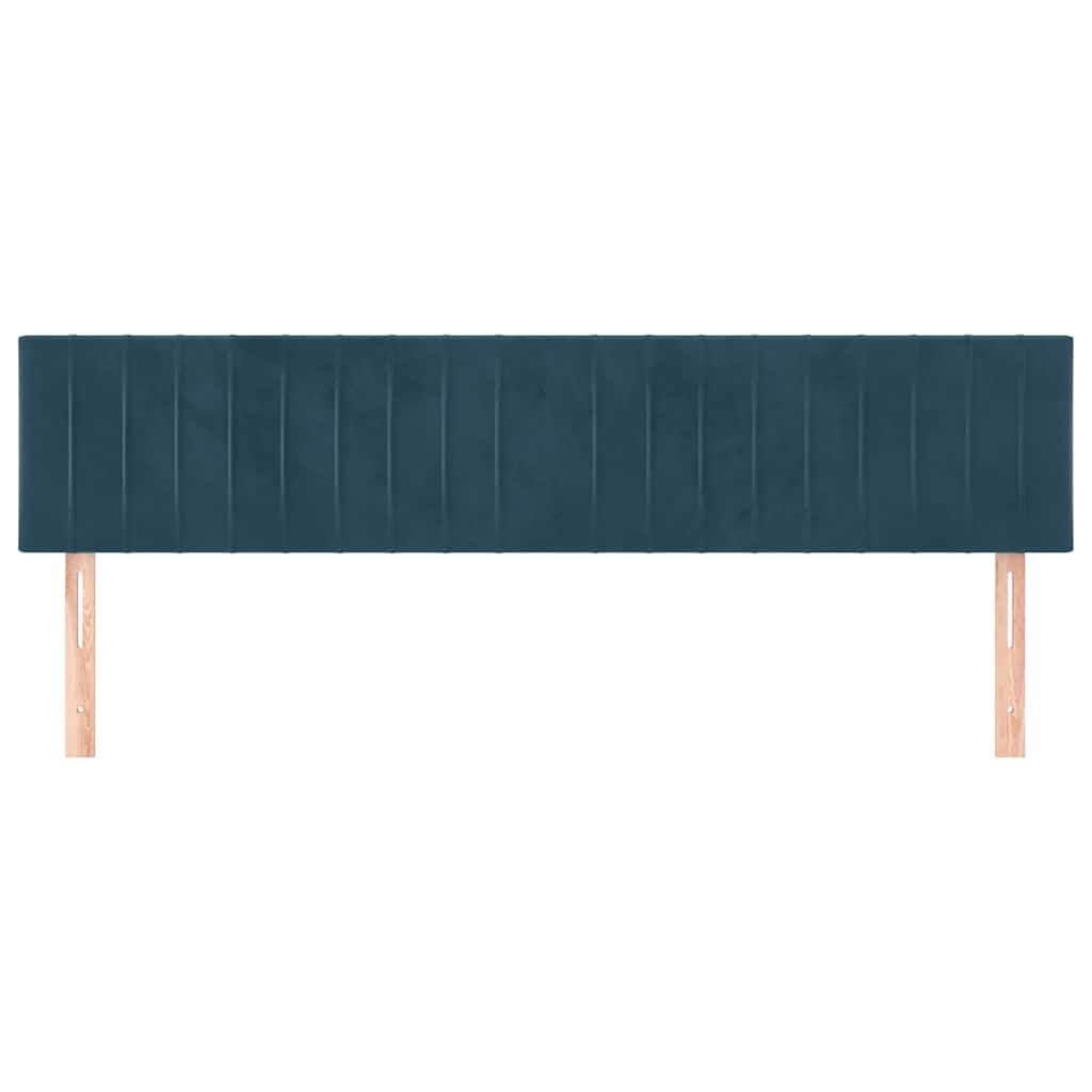 Têtes de lit Bleu foncé 160 x 5 x 78/88 cm Velours - XIOS