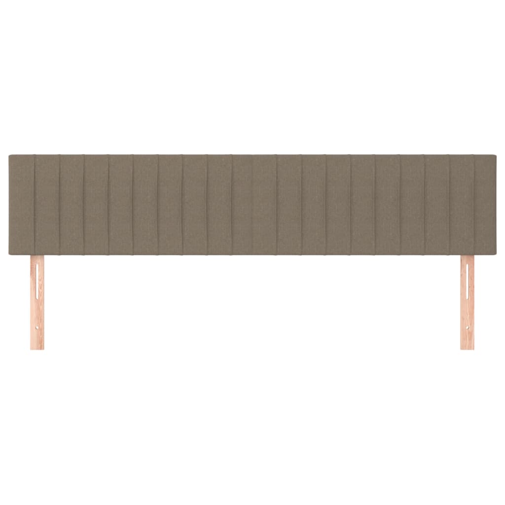 Têtes de lit 2 pcs Taupe 100x5x78/88 cm Tissu - XIOS