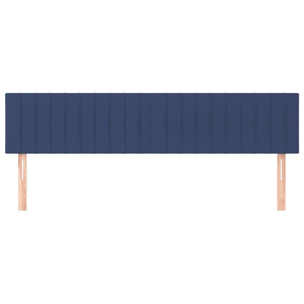 Têtes de lit 2 pcs Bleu 100x5x78/88 cm Tissu - XIOS
